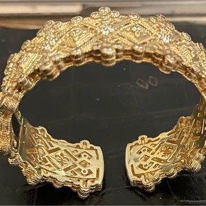 Judith Ripka gold and diamonique  bracelet
